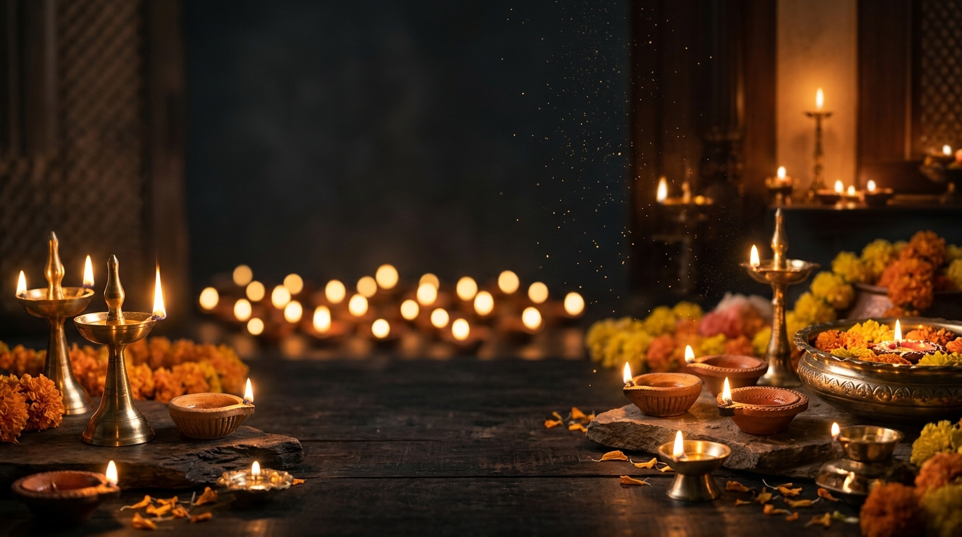 Diwali Festive Illumination Background